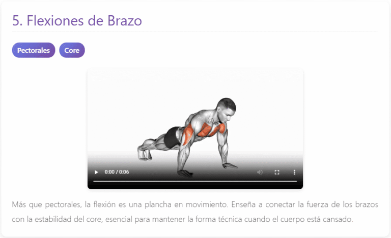 Flexiones de Brazo