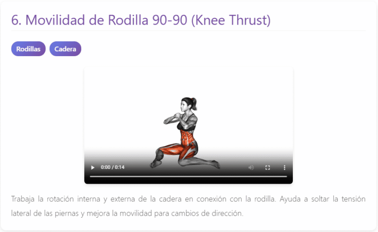 Movilidad de Rodilla 90-90